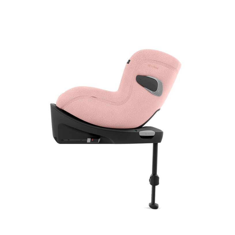 כסא בטיחות Sirona Ti עם SensorSafe כולל בסיס קבוע לרכב בצבע ורוד Peach Pink PLUS