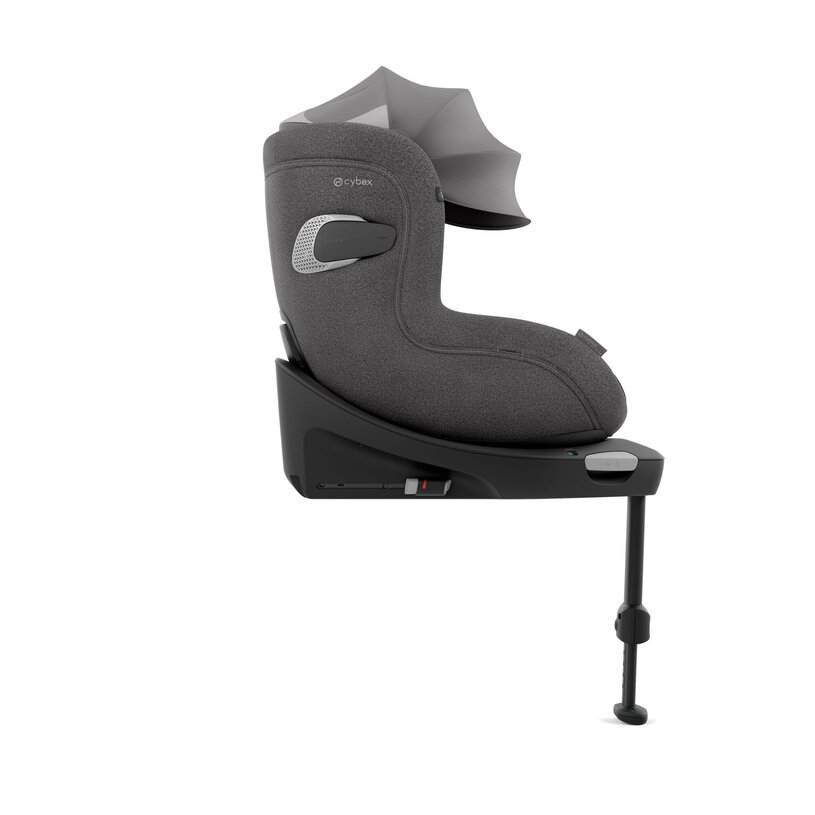 כסא בטיחות Sirona Ti עם SensorSafe כולל בסיס קבוע לרכב בצבע אפור Mirage Grey PLUS