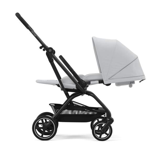 עגלת טיולון Eezy S Twist +2 אפור Fog Grey שלדה שחורה