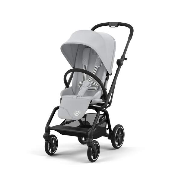 עגלת טיולון Eezy S Twist +2 אפור Fog Grey שלדה שחורה