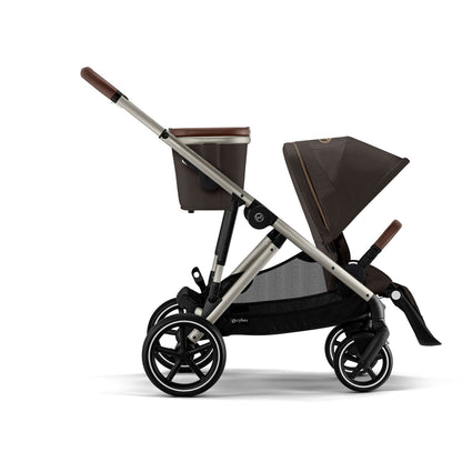 עגלת תינוק לתאומים / אחים Gazelle S2 חום Chocolate Brown