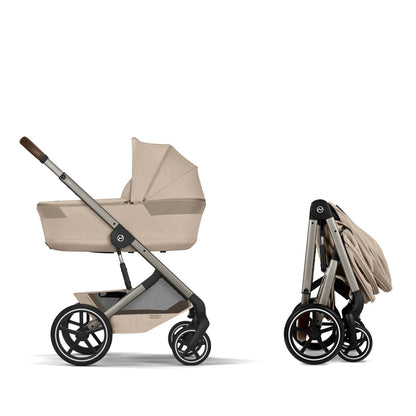 Balios TS6 עגלת תינוק בצבע Almond Beige עם סלקל Cloud G