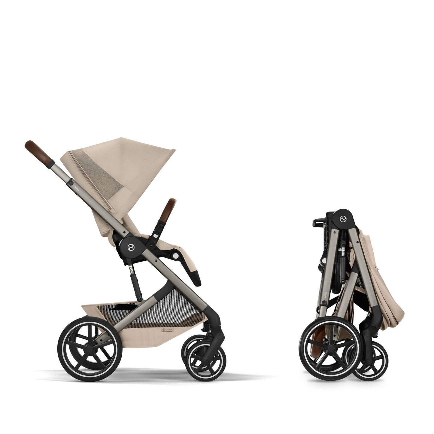 Balios TS6 עגלת תינוק בצבע Almond Beige עם סלקל Cloud G