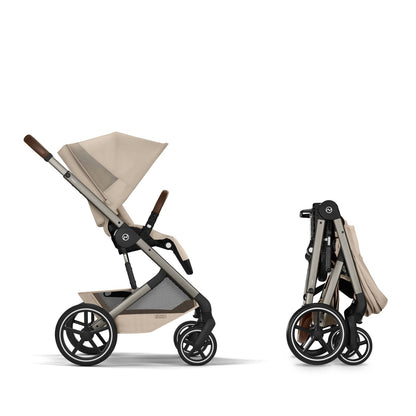 Balios TS6 עגלת תינוק בצבע Almond Beige עם סלקל Cloud G