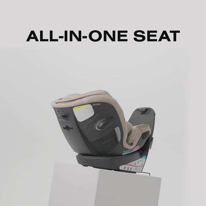 כסא בטיחות Callisto G 360 עם בסיס משולב ומערכת SensorSafe בצבע שחור Moon Black