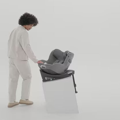כסא בטיחות Sirona Ti עם SensorSafe כולל בסיס קבוע לרכב בצבע שחור Sepia Black PLUS