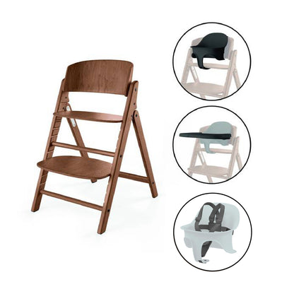 כיסא לתינוק Click & Fold 3-in-1 עם מגש, מושב תינוק ורתמת רצועות